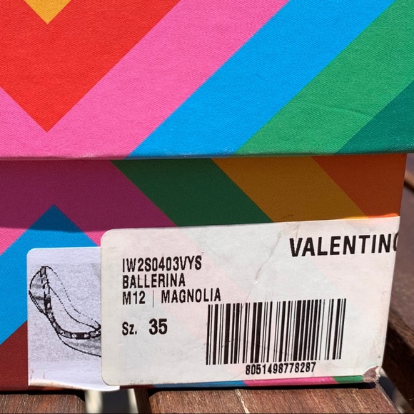 Valentino Rainbow Rockstud Flats - Picture 2 of 8